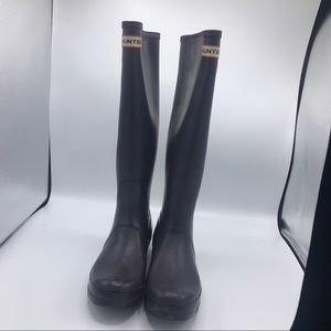 Hunter Original Tall Purple Matte Rain Boots SZ 8